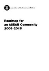 Image of Roadmap for an ASEAN community 2009-2015 : One vision. one identity. one community