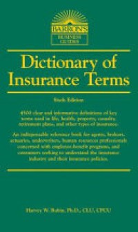 Image of Dictionary of insurance terms sixth edition
