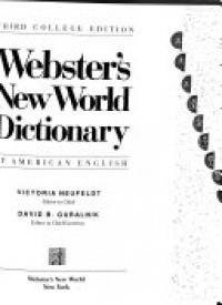 Image of Webster's New World Dictionary of American English Third College Edition